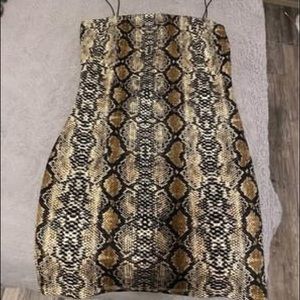 Snake skin dress